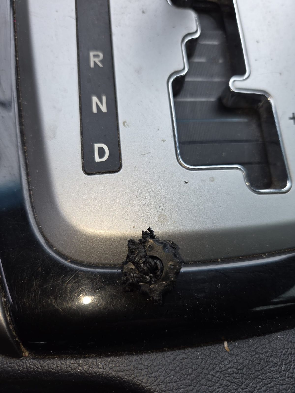 Old steering coupler, deteriorated and crumbling